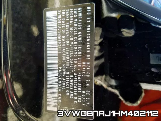 3VWDB7AJ1HM402112 фото 2
