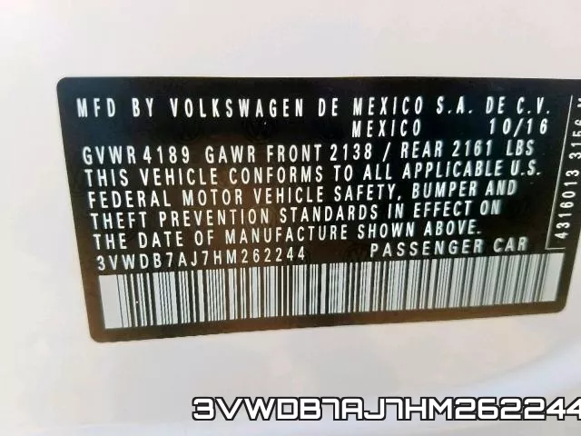 3VWDB7AJ7HM262244 фото 2