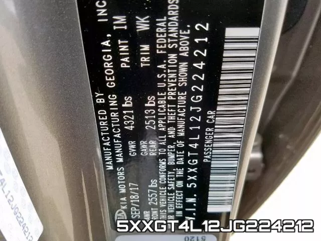 5XXGT4L12JG224212 фото 2