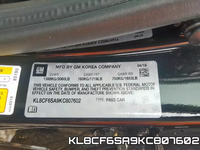 KL8CF6SA9KC807602 фото 2