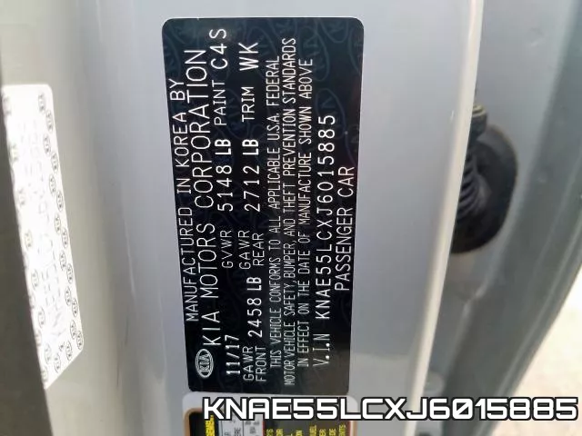 KNAE55LCXJ6015885 фото 2