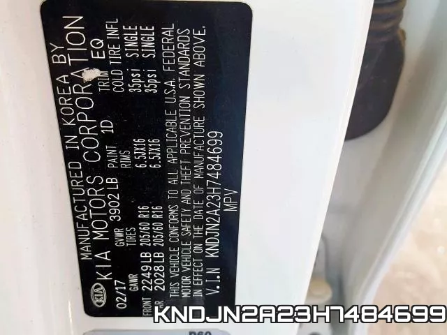 KNDJN2A23H7484699 фото 2