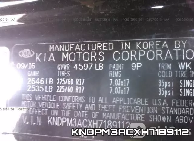KNDPM3ACXH7189112 фото 10
