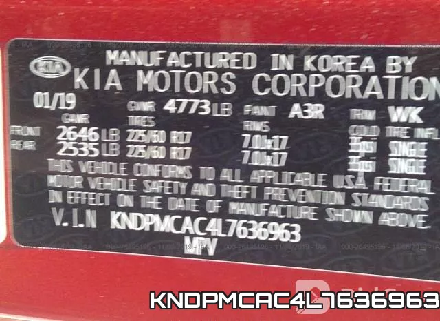 KNDPMCAC4L7636963 фото 10