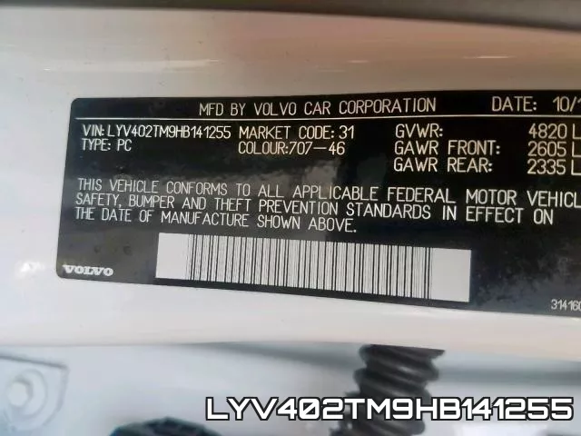 LYV402TM9HB141255 фото 2