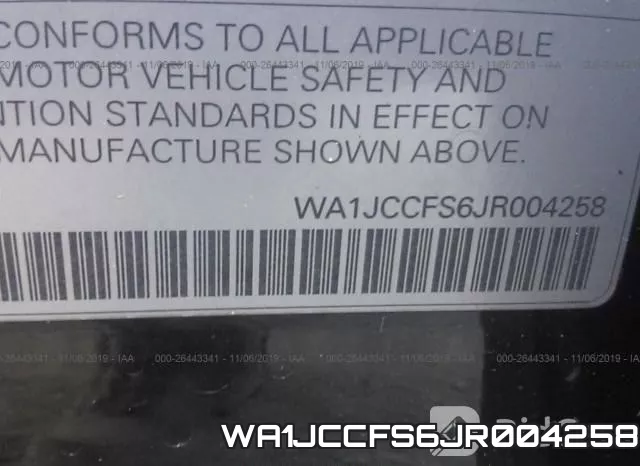 WA1JCCFS6JR004258 фото 10