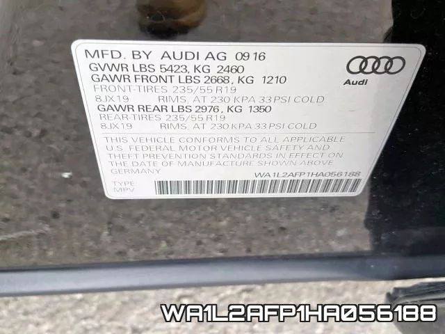WA1L2AFP1HA056188 фото 2