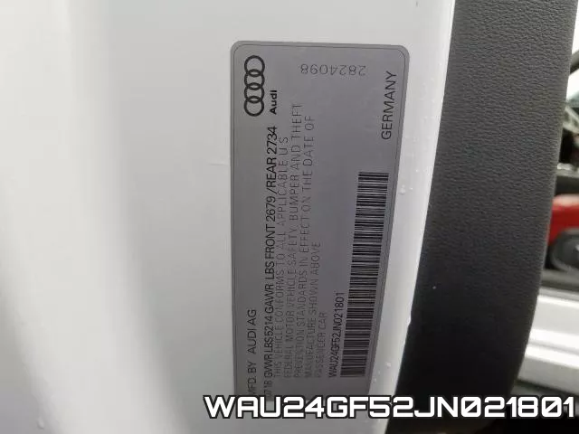 WAU24GF52JN021801 фото 2