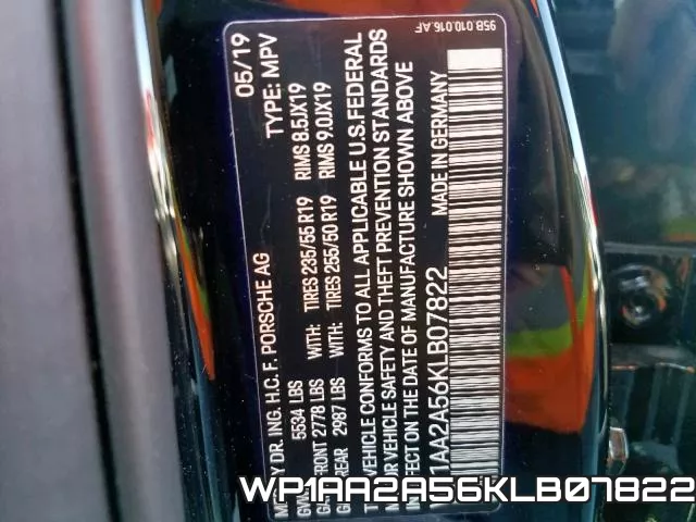 WP1AA2A56KLB07822 фото 2