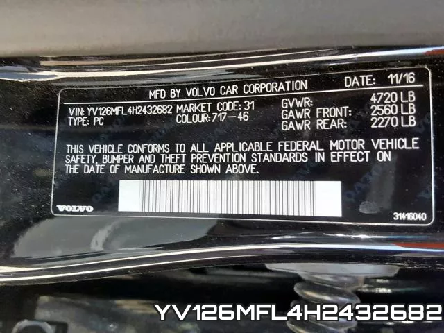 YV126MFL4H2432682 фото 2