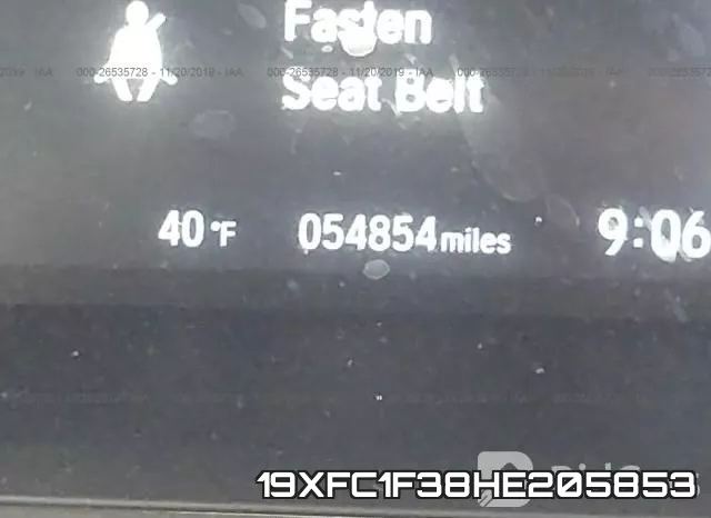19XFC1F38HE205853 фото 8