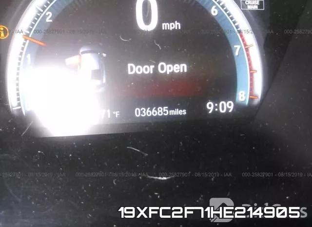 19XFC2F71HE214905 фото 8