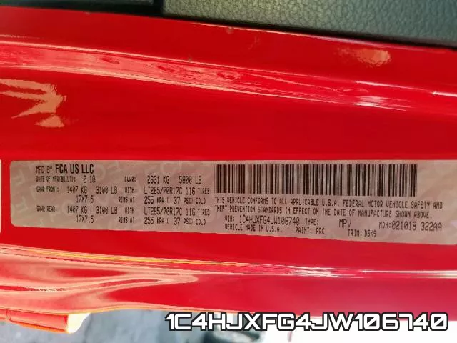1C4HJXFG4JW106740 фото 2