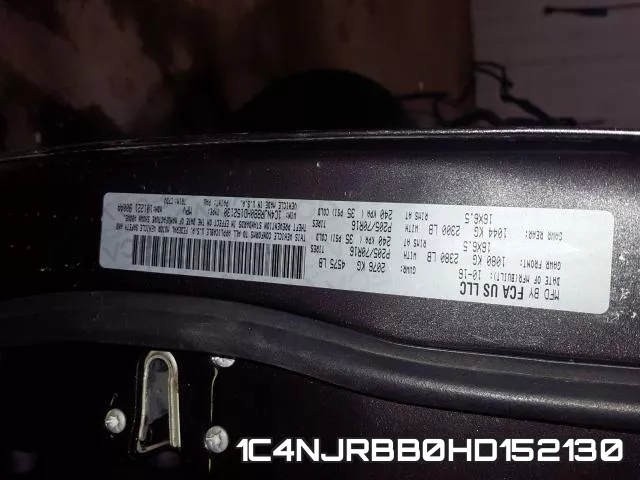 1C4NJRBB0HD152130 фото 2
