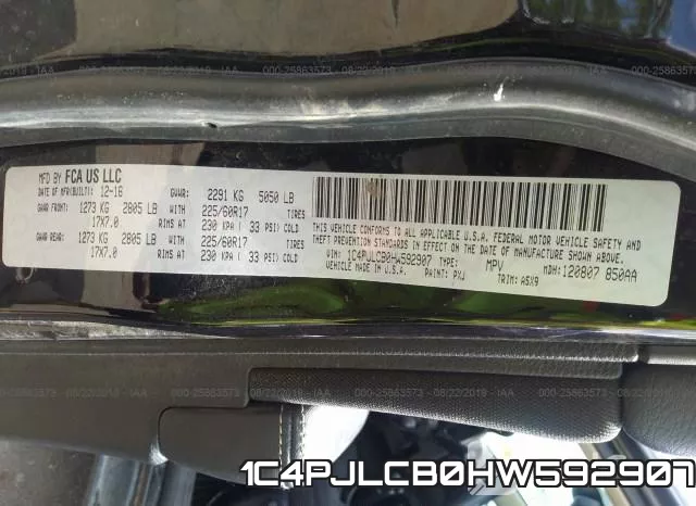 1C4PJLCB0HW592907 фото 10