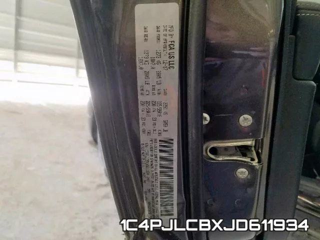 1C4PJLCBXJD611934 фото 2