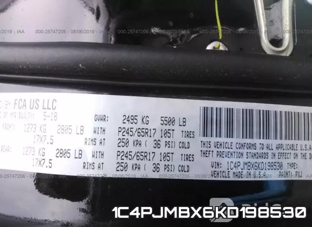 1C4PJMBX6KD198530 фото 10