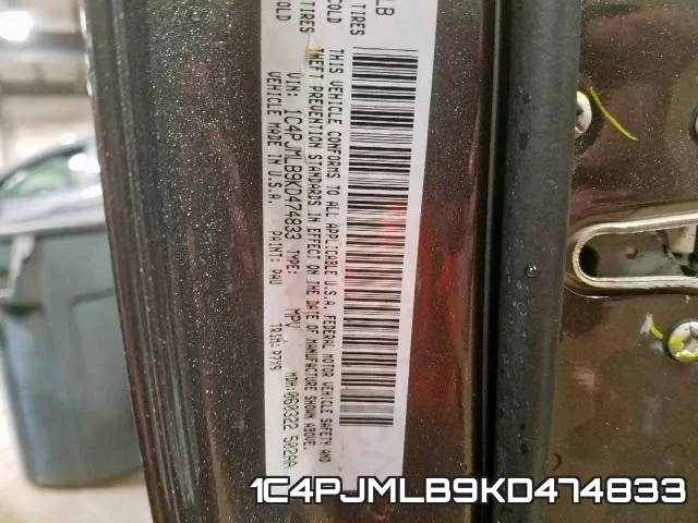 1C4PJMLB9KD474833 фото 2
