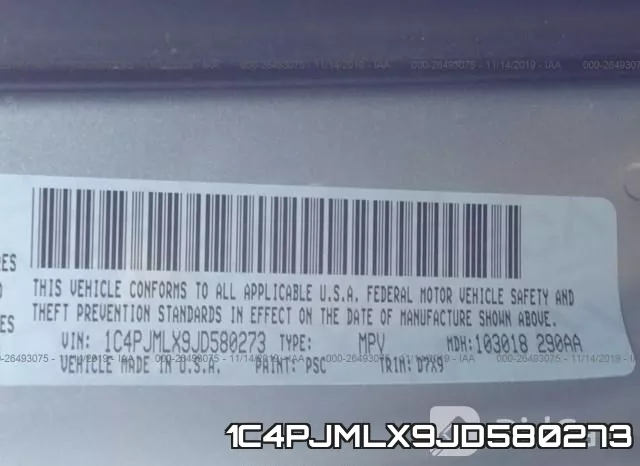 1C4PJMLX9JD580273 фото 10