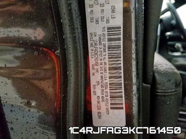 1C4RJFAG3KC761450 фото 2