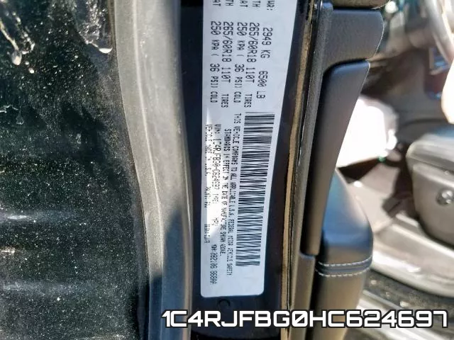 1C4RJFBG0HC624697 фото 2