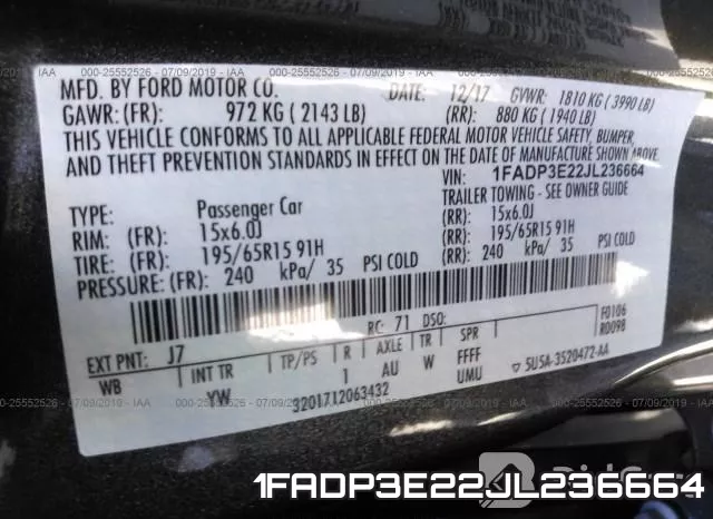 1FADP3E22JL236664 фото 10