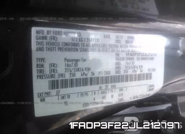 1FADP3F22JL212797 фото 10