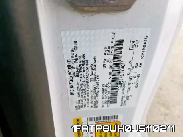 1FATP8UH0J5110211 фото 2