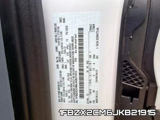 1FBZX2CM6JKB21915 фото 2