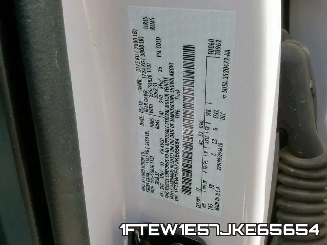 1FTEW1E57JKE65654 фото 2