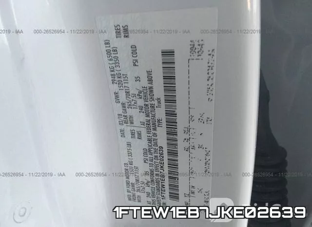 1FTEW1EB7JKE02639 фото 10