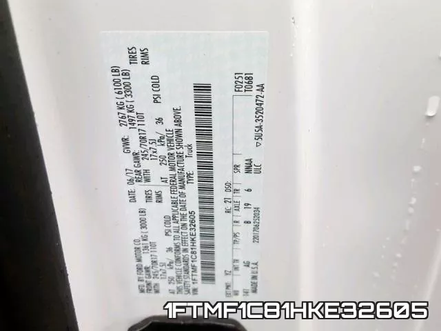 1FTMF1C81HKE32605 фото 2