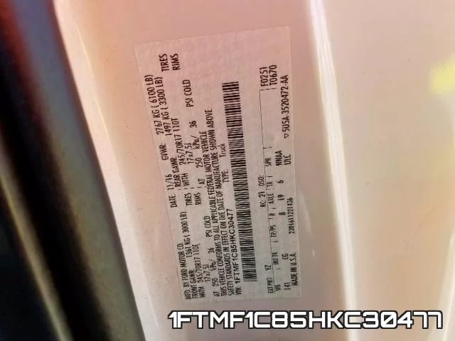 1FTMF1C85HKC30477 фото 2