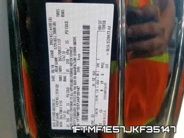 1FTMF1E57JKF35147 фото 2
