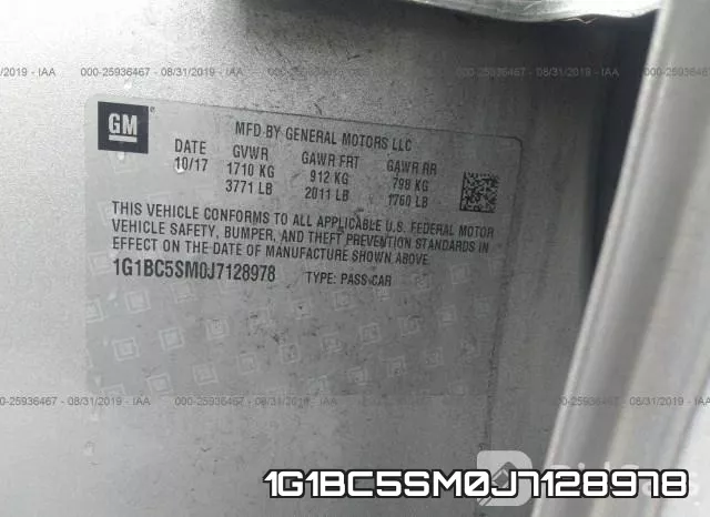 1G1BC5SM0J7128978 фото 10