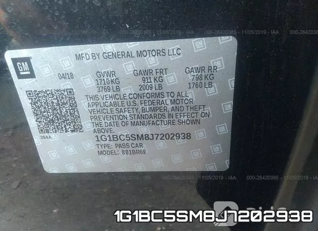 1G1BC5SM8J7202938 фото 10