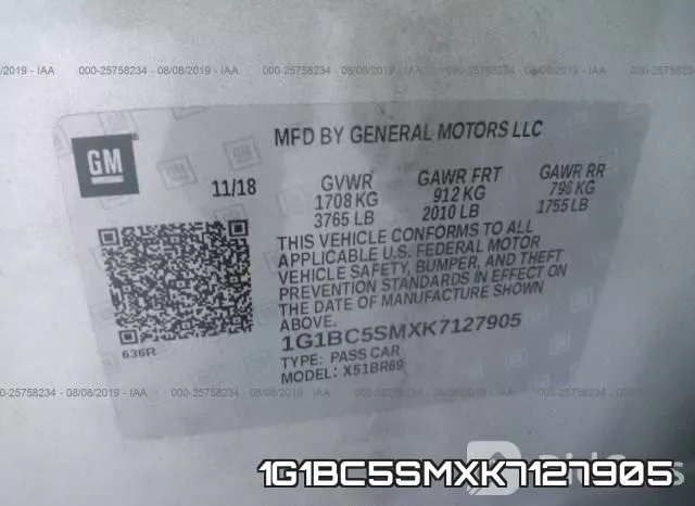 1G1BC5SMXK7127905 фото 10