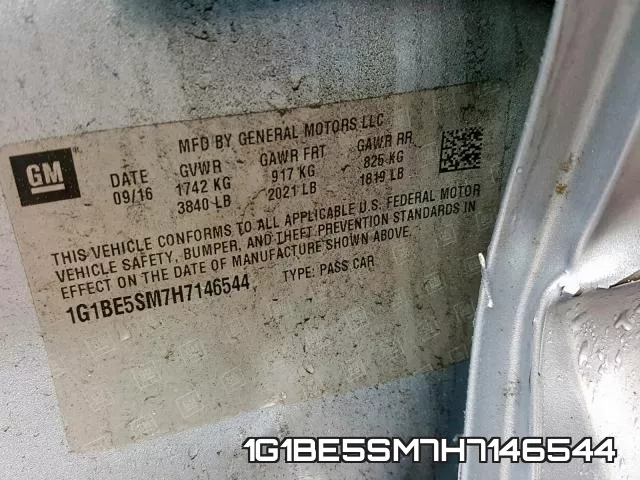 1G1BE5SM7H7146544 фото 2