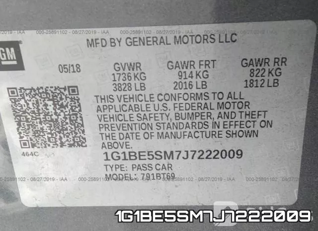 1G1BE5SM7J7222009 фото 10