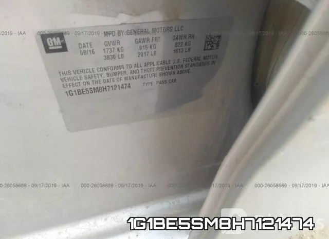 1G1BE5SM8H7121474 фото 10
