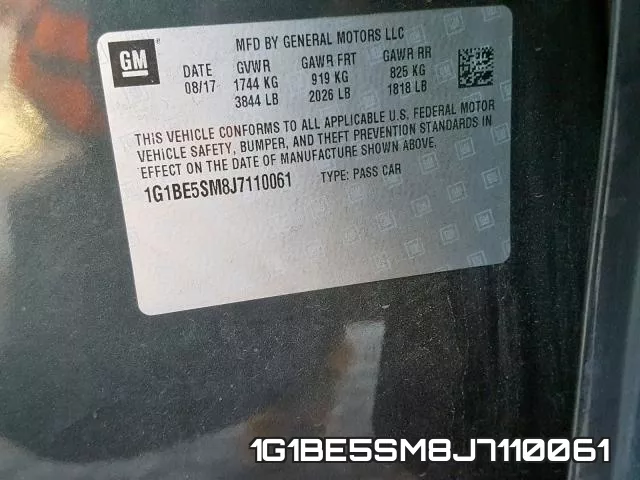 1G1BE5SM8J7110061 фото 2