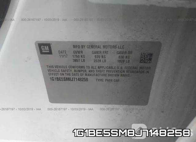 1G1BE5SM8J7148258 фото 10