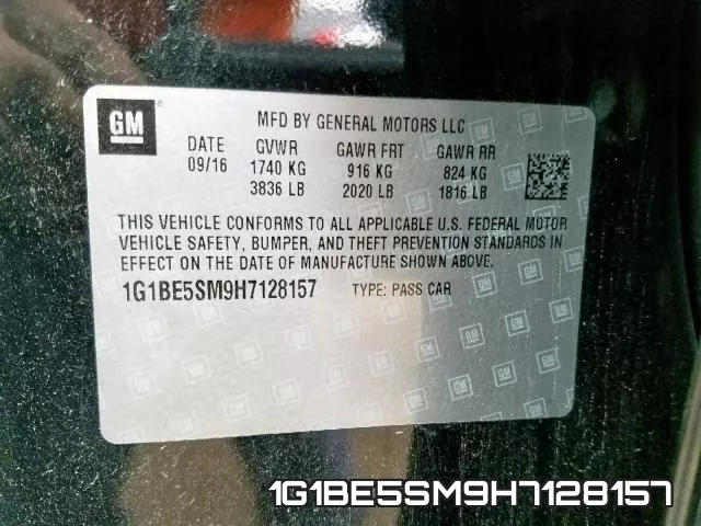 1G1BE5SM9H7128157 фото 2
