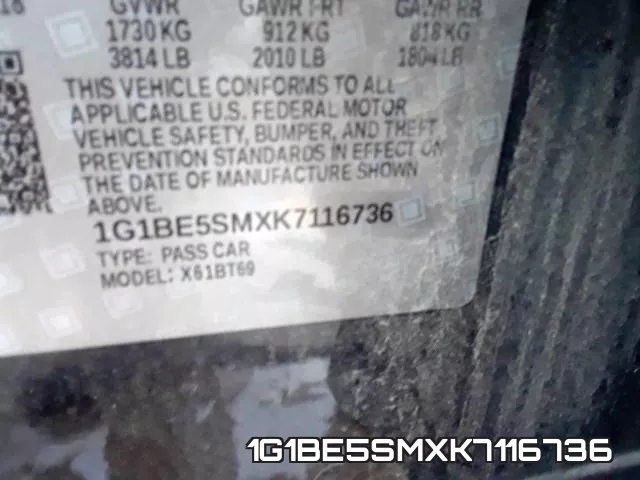 1G1BE5SMXK7116736 фото 2