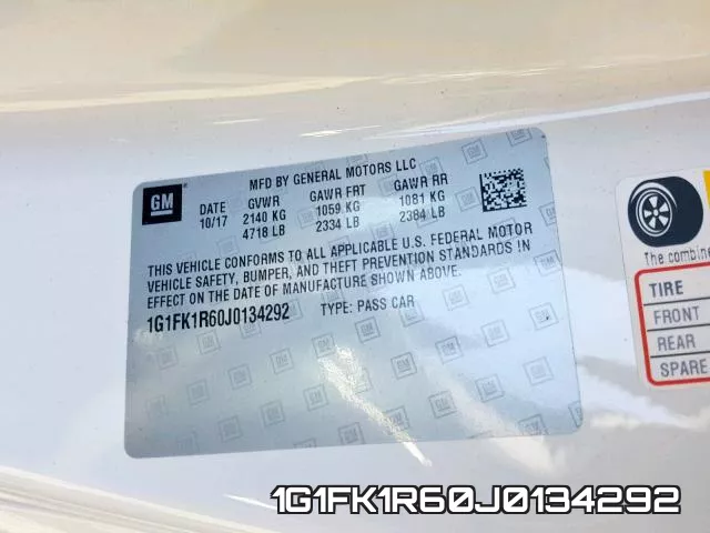 1G1FK1R60J0134292 фото 2