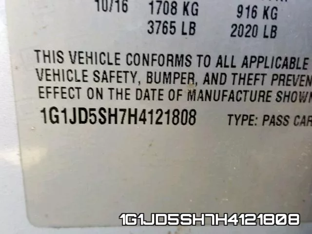 1G1JD5SH7H4121808 фото 2