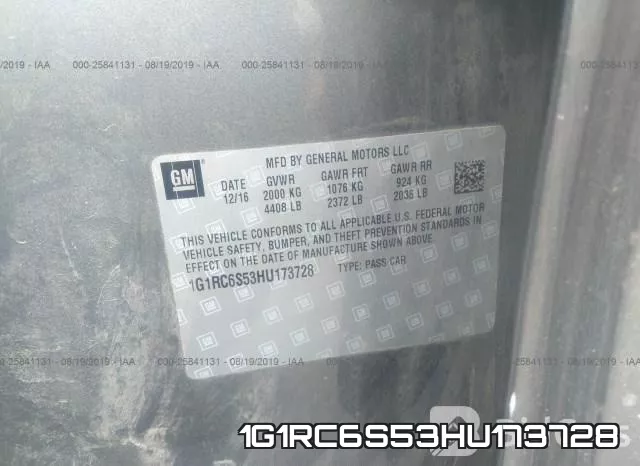 1G1RC6S53HU173728 фото 10