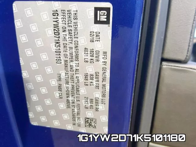 1G1YW2D71K5101180 фото 2