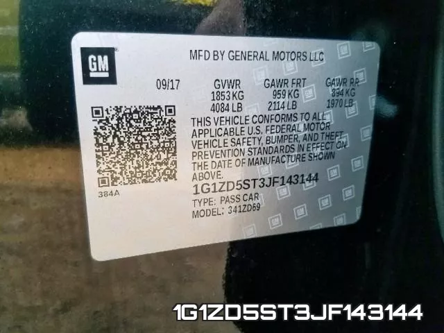 1G1ZD5ST3JF143144 фото 2