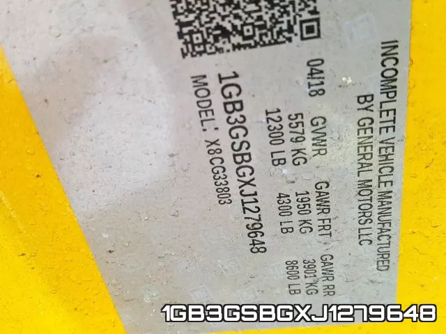 1GB3GSBGXJ1279648 фото 2